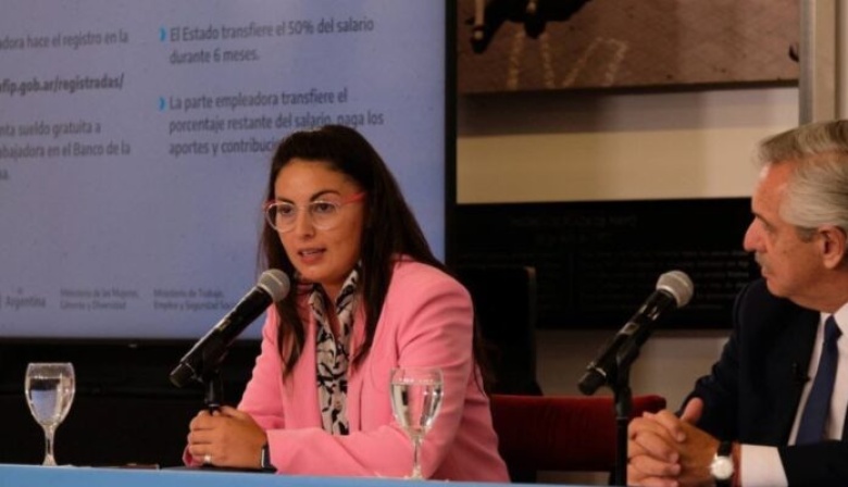 La ministra de las Mujeres, Géneros y Diversidad Ayelén Mazzina denunció a las periodistas Canosa y Di Marco